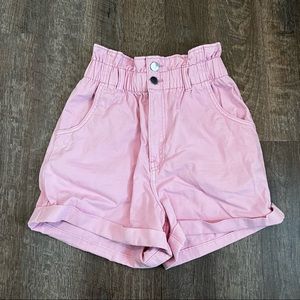 H&M pink paper bag short